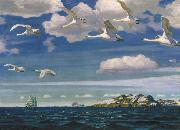 Arkady Rylov In the Blue Expanse oil painting on canvas